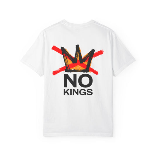 "No Kings" White T-Shirt — A Truly Patriotic Statement, Folks
