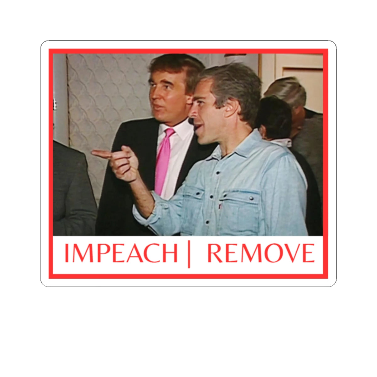 Impeach | Remove Vinyl Decals for Laptops, Water Bottles, Bumper Stickers, Gift for Activists