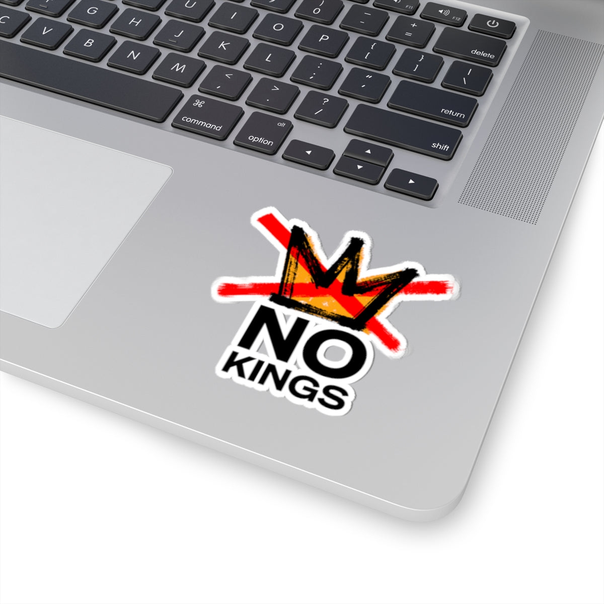 “No Kings” Stickers — Small in Size, Massive in Freedom