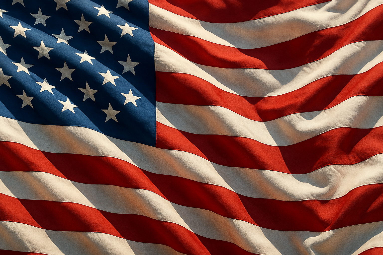 A flying american flag but the flag takes up the whole picture